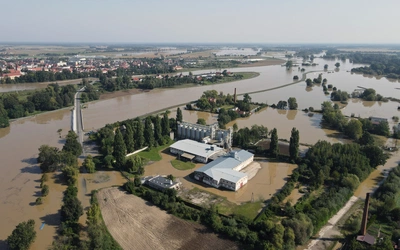 Podziękowanie za pomoc dla powodzian
