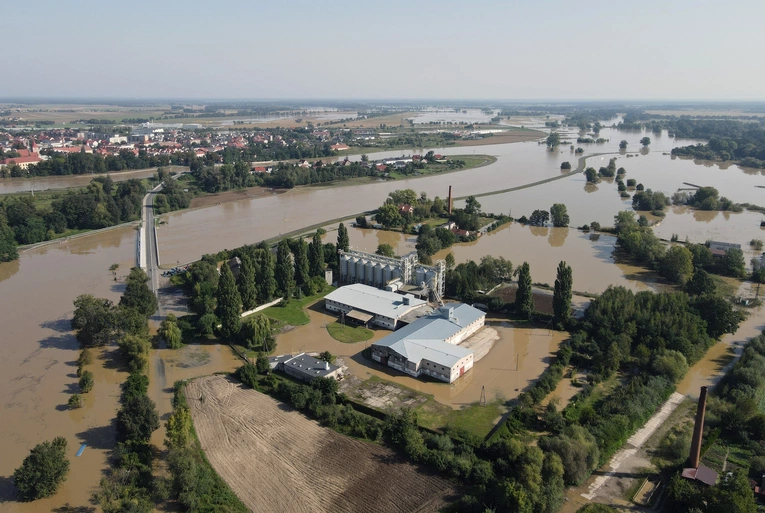 Podziękowanie za pomoc dla powodzian
