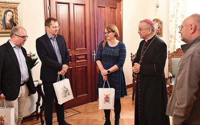 Przedstawiciele instytucji z Berlina spotkali się też z bp. Tadeuszem Lityńskim.