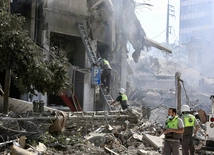 Zniszczenia po izraelskim bombardowaniu