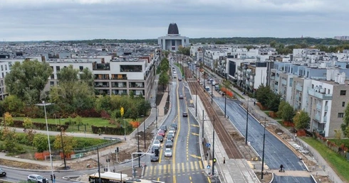 Pierwszy tramwaj dotarł do Świątyni Opatrzności Bożej