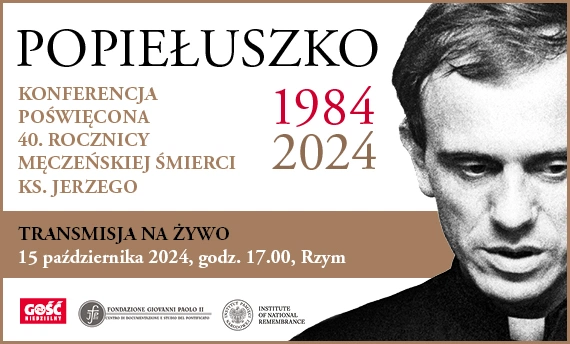 Dziś o 17:00 transmisja z Rzymu konferencji poświęconej 40. rocznicy męczeńskiej śmierci bł. ks. Jerzego Popiełuszki