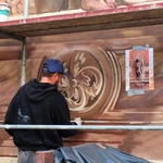 Mural z Chrystusem Zmartwychwstałym
