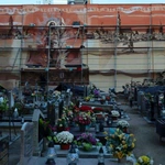 Mural z Chrystusem Zmartwychwstałym