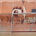 Mural z Chrystusem Zmartwychwstałym