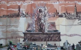 Mural z Chrystusem Zmartwychwstałym
