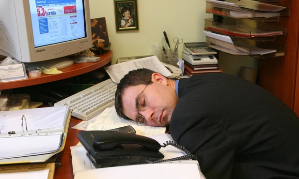 Zmęczony jak Polak w pracy