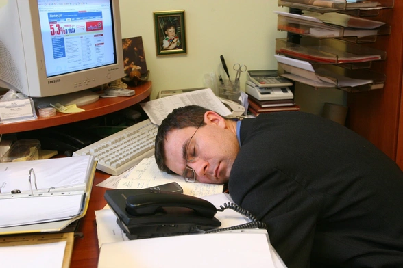 Zmęczony jak Polak w pracy