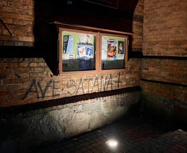 Profanacja kościoła w Kwidzynie