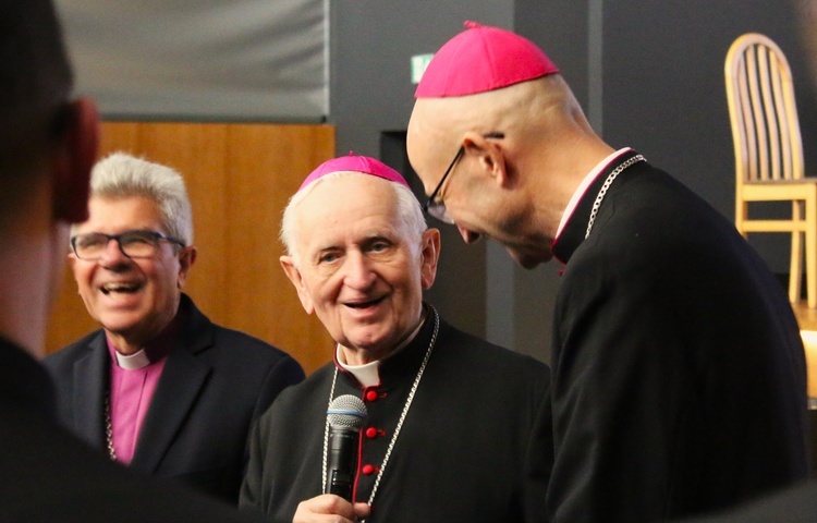 90. urodziny abp. Damiana Zimonia w Wyższym Śląskim Seminarium Duchownym