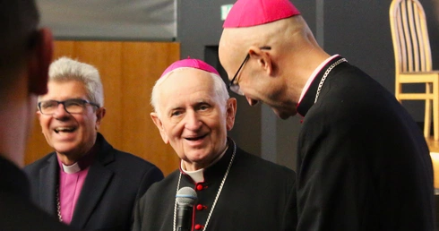 90. urodziny abp. Damiana Zimonia w Wyższym Śląskim Seminarium Duchownym