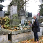 Zabytkowy nagrobek ks. Justyna Łady