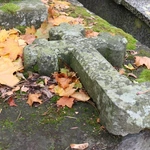 Zabytkowy nagrobek ks. Justyna Łady