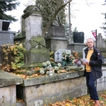 Zabytkowy nagrobek ks. Justyna Łady