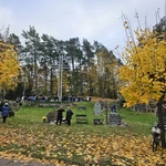 Modlitwa na zielonogóskim cmentarzu