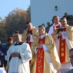 Poświęcenie obelisku i tablicy w Gródku nad Dunajcem