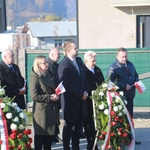 Poświęcenie obelisku i tablicy w Gródku nad Dunajcem