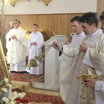 Żbikowice. Uroczyste wprowadzenie obrazu Ulmów