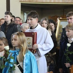 Żbikowice. Uroczyste wprowadzenie obrazu Ulmów