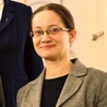 A. Bieniek, zelatorka Straży Honorowej NSPJ.