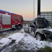 Mikołów. Śmiertelny wypadek. Auto stanęło w płomieniach