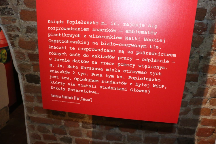 Wystawa o ks. Jerzym Popiełuszce
