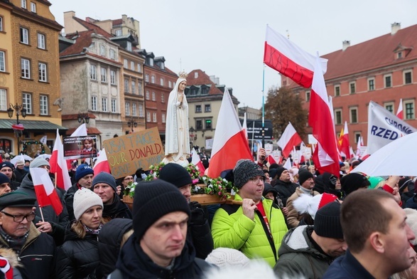 Podczas protestu