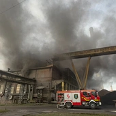 Łaziska Górne. Strażacy opanowali pożar huty żelaza