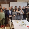 	Druhowie i przedstawiciele ich dobrodziejów podczas spotkania w Bielsku-Białej.