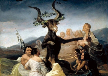 Sabat czarownic. Słynny hiszpański malarz Francisco Goya namalował ten obraz pod koniec XVIII wieku.