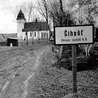 Kościół parafialny  w Číhošti,  zdjęcie z 1956 roku. 