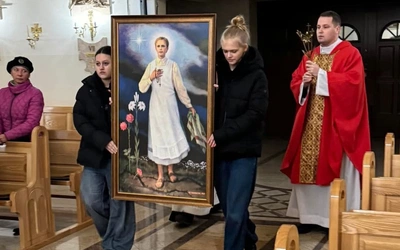 Bł. Karolina w parafii w Lipie