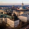 Budynek Kurii Metropolitalnej w Katowicach oraz katedry Chrystusa Króla