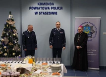 Spotkanie opłatkowe policji w Staszowie