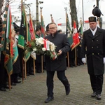 Uroczystość przy krzyżu internowanych