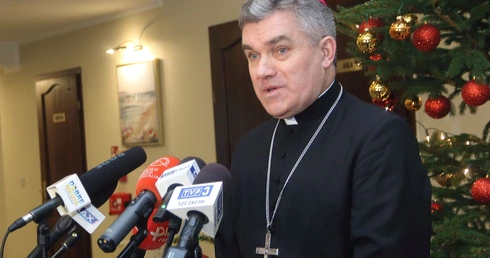 Bp Zieliński spotkał się z dziennikarzami