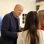 Spotkanie wigilijne młodzieży licealnej na plebanii w Ziębicach