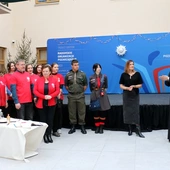 Ks. Damian Drabikowski i Marta Michalska-Wilk podziękowali wolontariuszom za zaangażowanie.