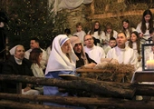 Pasterka w stodole Barki