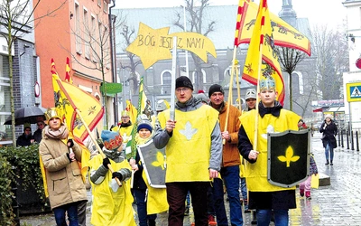 	Ubiegłoroczny przemarsz ulicami Gliwic.