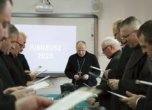 Podczas spotkania z biskupem radomskim duszpasterze odmówili modlitwę przygotowaną na Rok Święty.