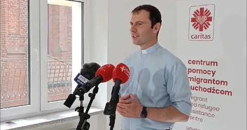 Konferencja prasowa w siedzibie Caritas diecezji