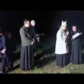 Poświęcenie placu budowy kościoła w Krępie Słupskiej