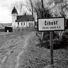 Kościół parafialny  w Číhošti,  zdjęcie z 1956 roku. 