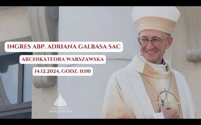 Ingres arcybiskupa Adriana Galbasa do bazyliki archikatedralnej św. Jana Chrzciciela w Warszawie