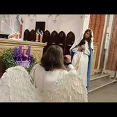 Finał przedstawienia w katedrze