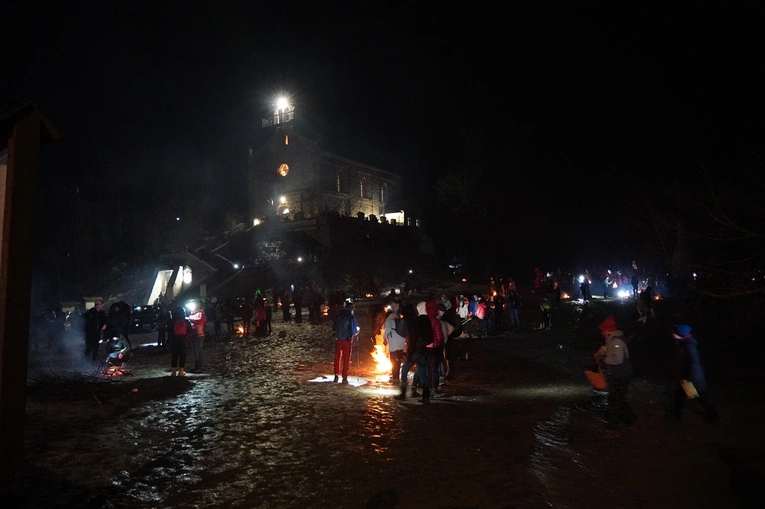 Powitanie Nowego Roku na Ślęży