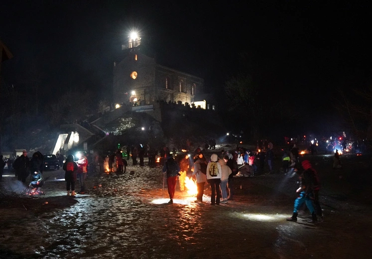 Powitanie Nowego Roku na Ślęży