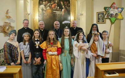 Kolędnicy z wizytą u biskupa
