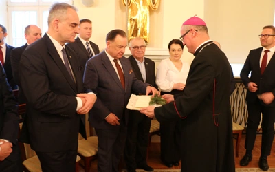Samorządowcy z regionu u biskupa płockiego